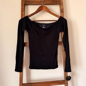 Klassy Network Black Long Sleeve Top